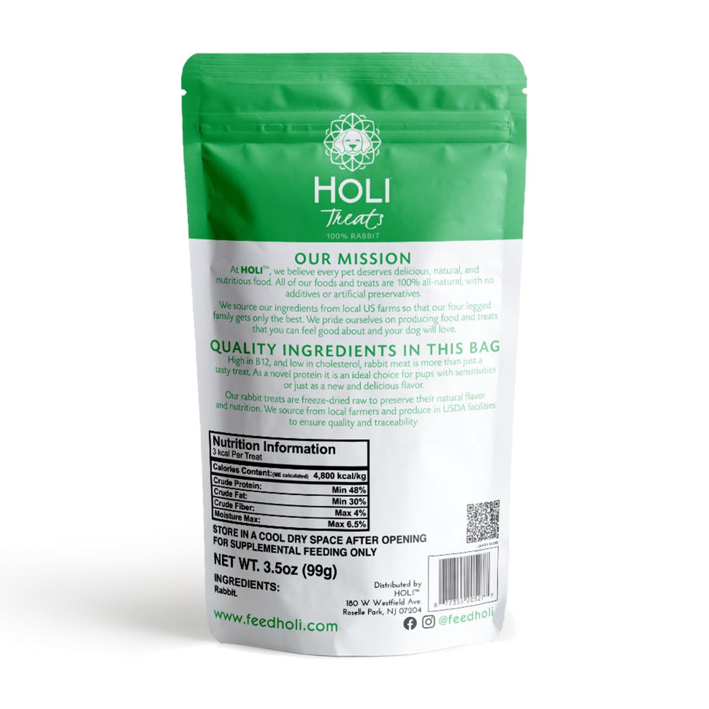 Holi Land Lover’s Freeze-Dried Dog Treat Variety Pack – Rabbit, Beef Liver & Lamb Liver