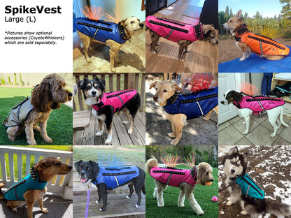 SpikeVest Dog Protection Vest – Adjustable Spiked Safety Harness