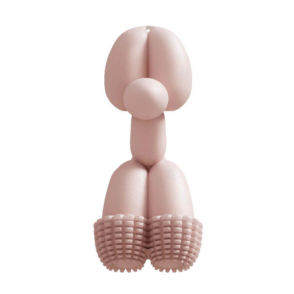 SandDog Balloon Dog Toy, Pink