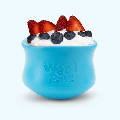 West Paw Toppl Treat Toy – Puzzle Feeder for Moderate Chewers