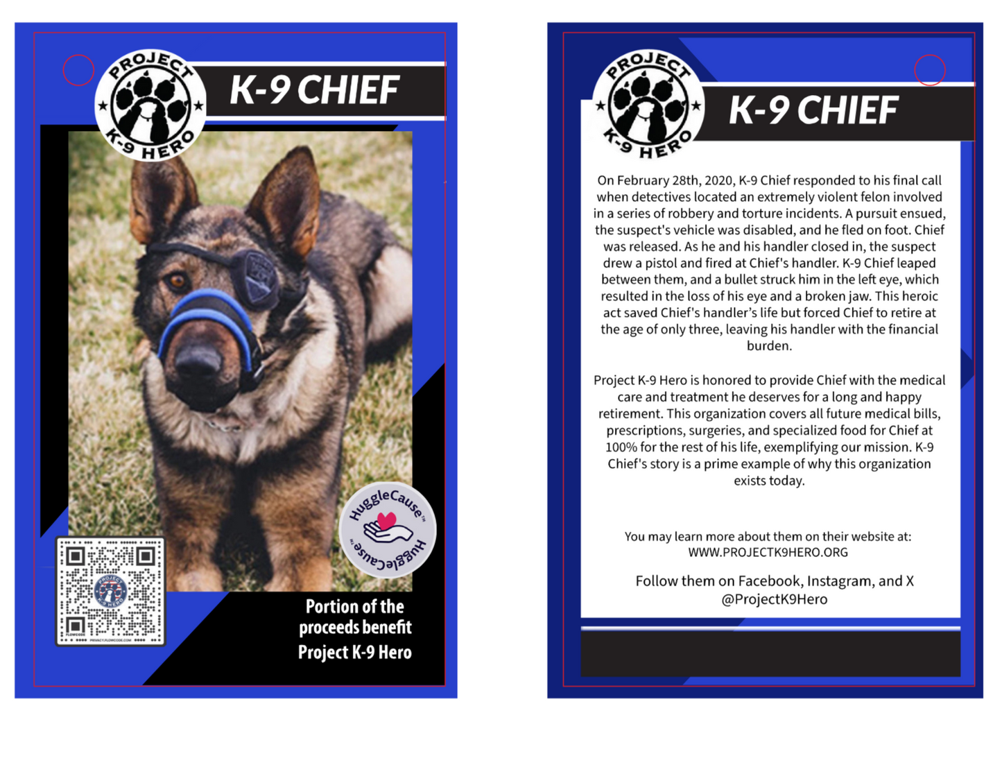 HuggleHounds K-9 Chief Knottie Plush Dog Toy