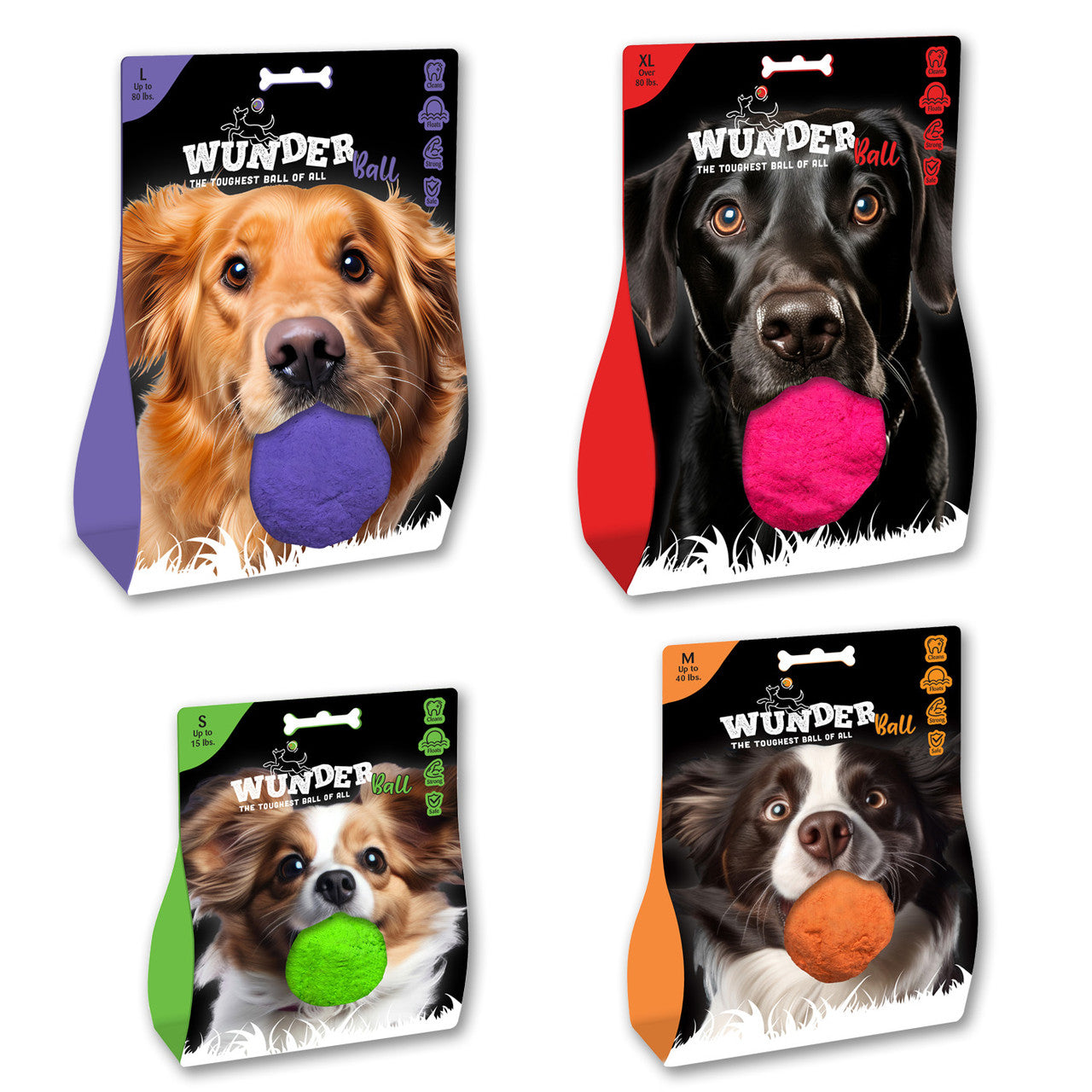 WUNDERball Fetch Toy – Natural Rubber Dog Ball