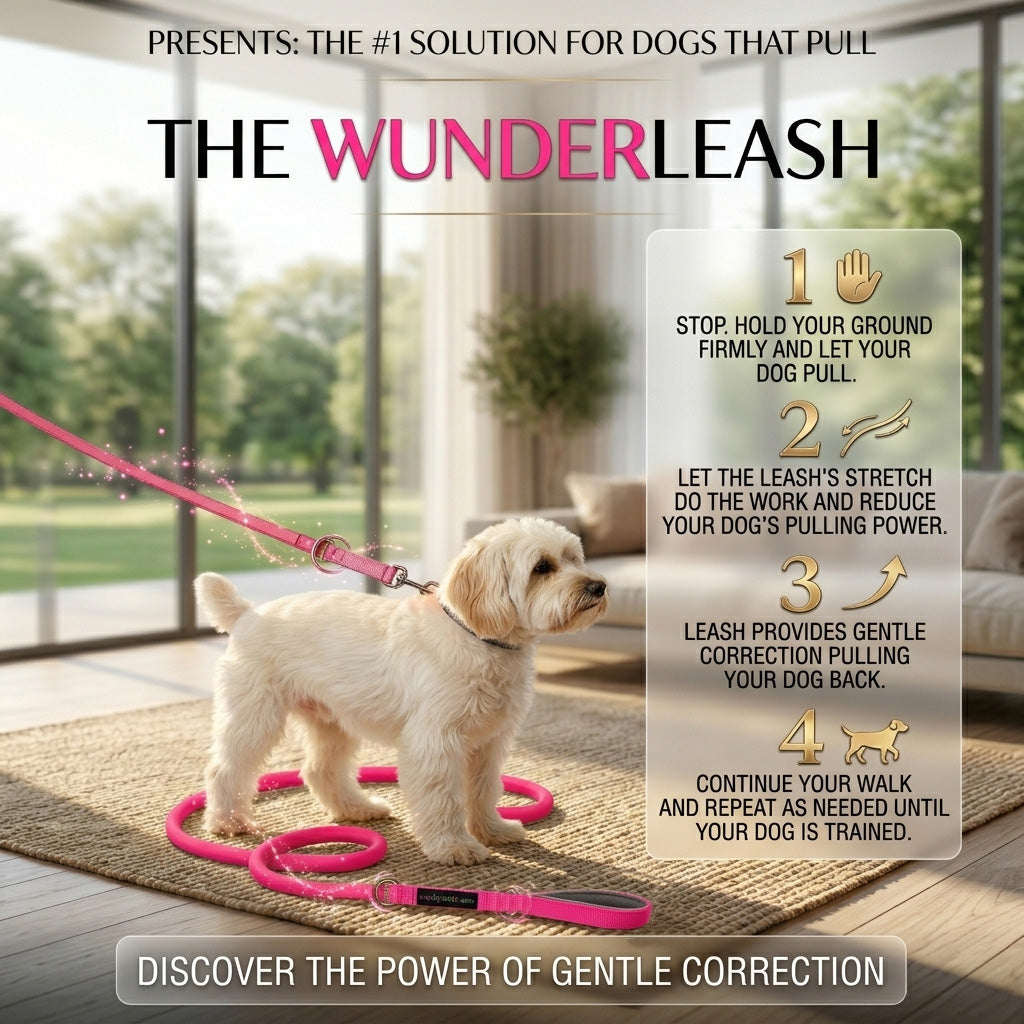 WUNDERleash No-Pull Dog Leash – Shock-Absorbing Walking Leash