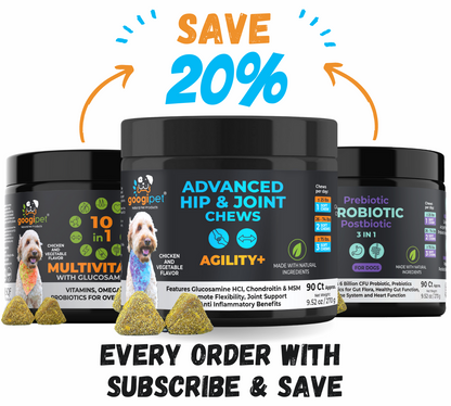 Googipet Agility+ Hip & Joint Chews for Dogs