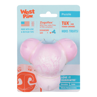 West Paw Tux Bubblegum Swirl Treat Toy – Tough Puzzle Toy