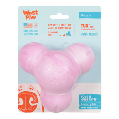 West Paw Tux Bubblegum Swirl Treat Toy – Tough Puzzle Toy