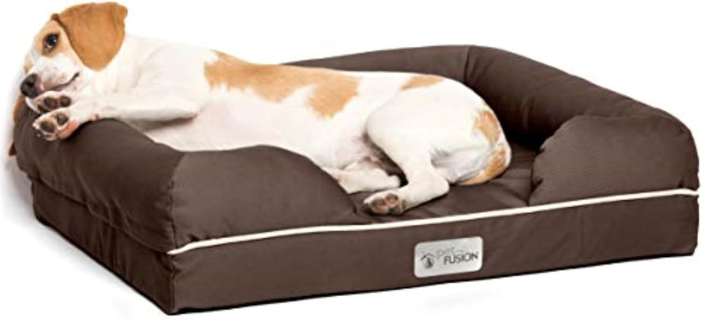 PetFusion Ultimate Orthopedic Dog Bed – Memory Foam Pet Lounge with Waterproof Liner