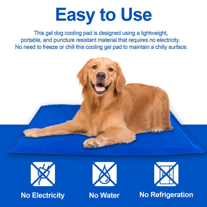 Pet Cooling Mat – Pressure-Activated Gel Pad for Dogs & Cats