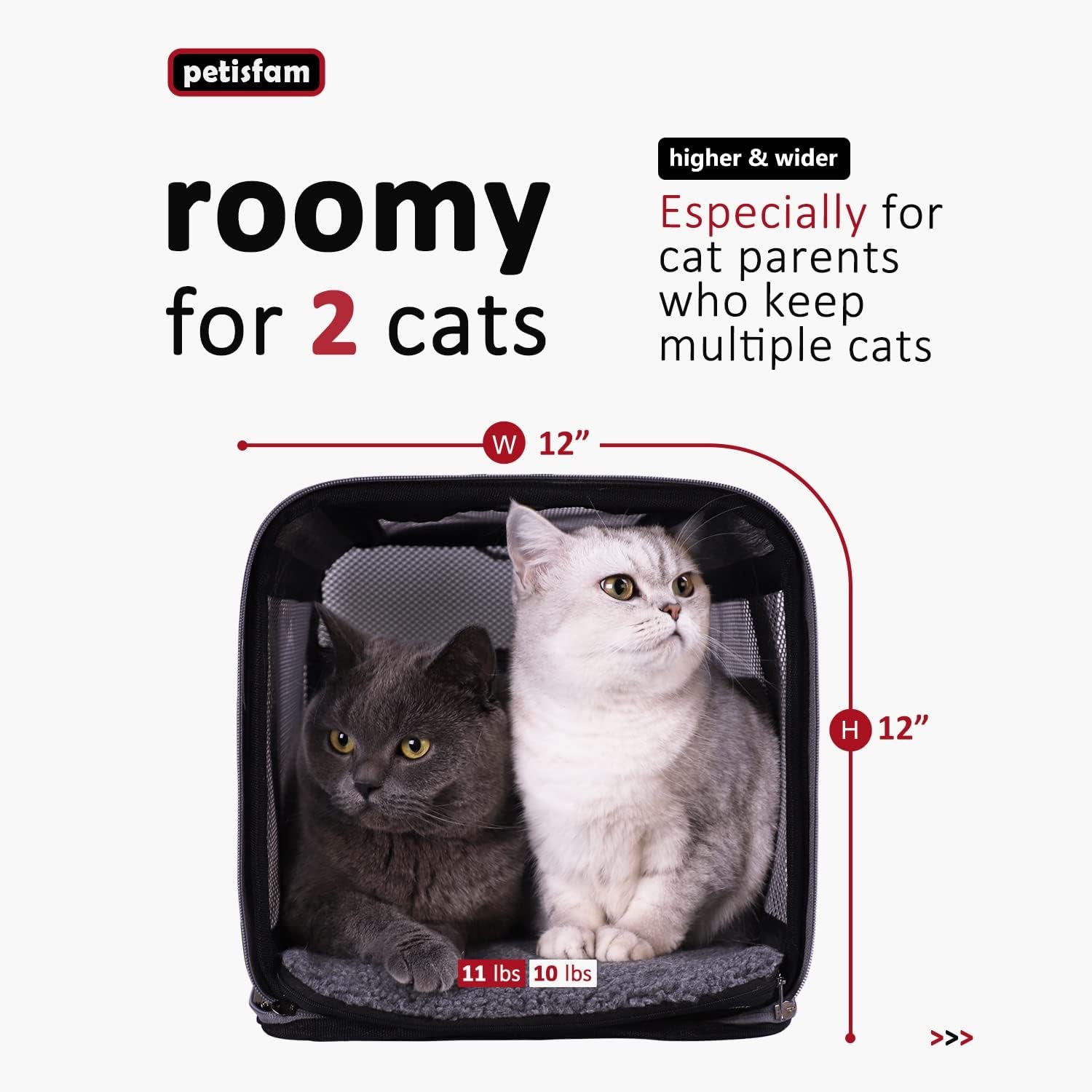 Quick-In Cat Carrier – Soft-Sided Pet Travel Bag with 360° Mesh Windows