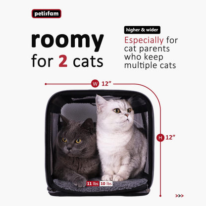 Quick-In Cat Carrier – Soft-Sided Pet Travel Bag with 360° Mesh Windows