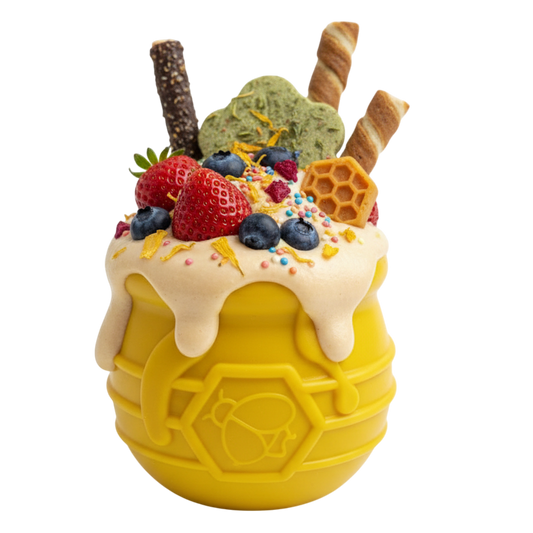 SodaPup Honey Pot Dog Treat Dispenser – Durable Enrichment Toy