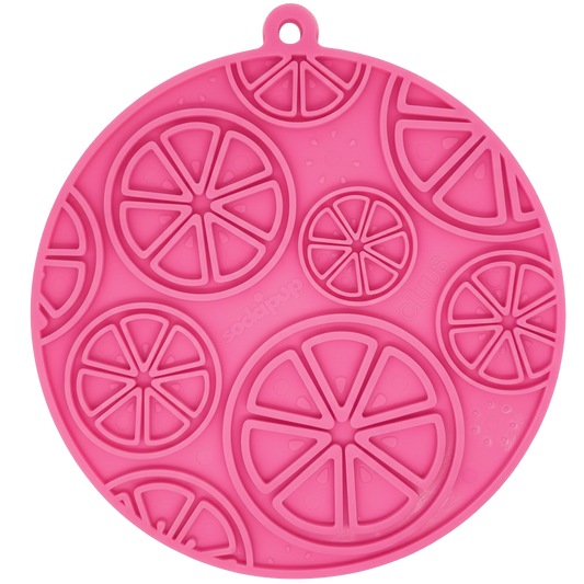Citrus eMat Lick Mat – Enrichment Mat with Suction Cups