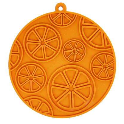 SodaPup Citrus Lick Mat – Enrichment Mat with Suction Cups