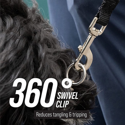 Leash Boss Long Dog Training Leash – 50 Ft Orange Nylon Recall Lead with Storage Strap
