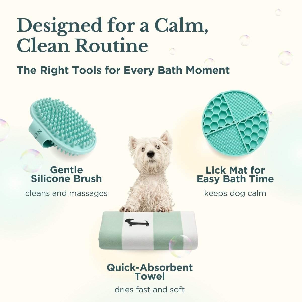 Nina Woof Dog Bath Kit – Grooming Set