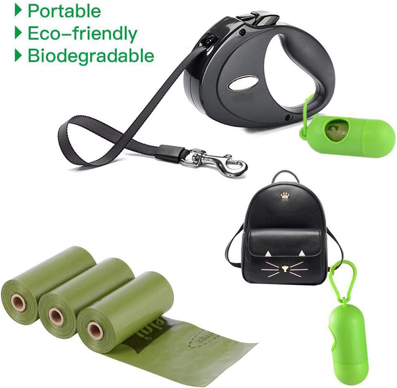 Biodegradable Scented Dog Poop Bags – Leak-Proof Pet Waste Bags with Dispenser, 18 Rolls, 450 Count