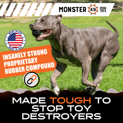 Beast Ball Dog Toy – Tough Rubber Ball for Aggressive Chewers