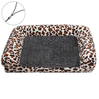Cartoon Paw Print Pet Sofa Bed – Removable & Washable Dog and Cat Bed