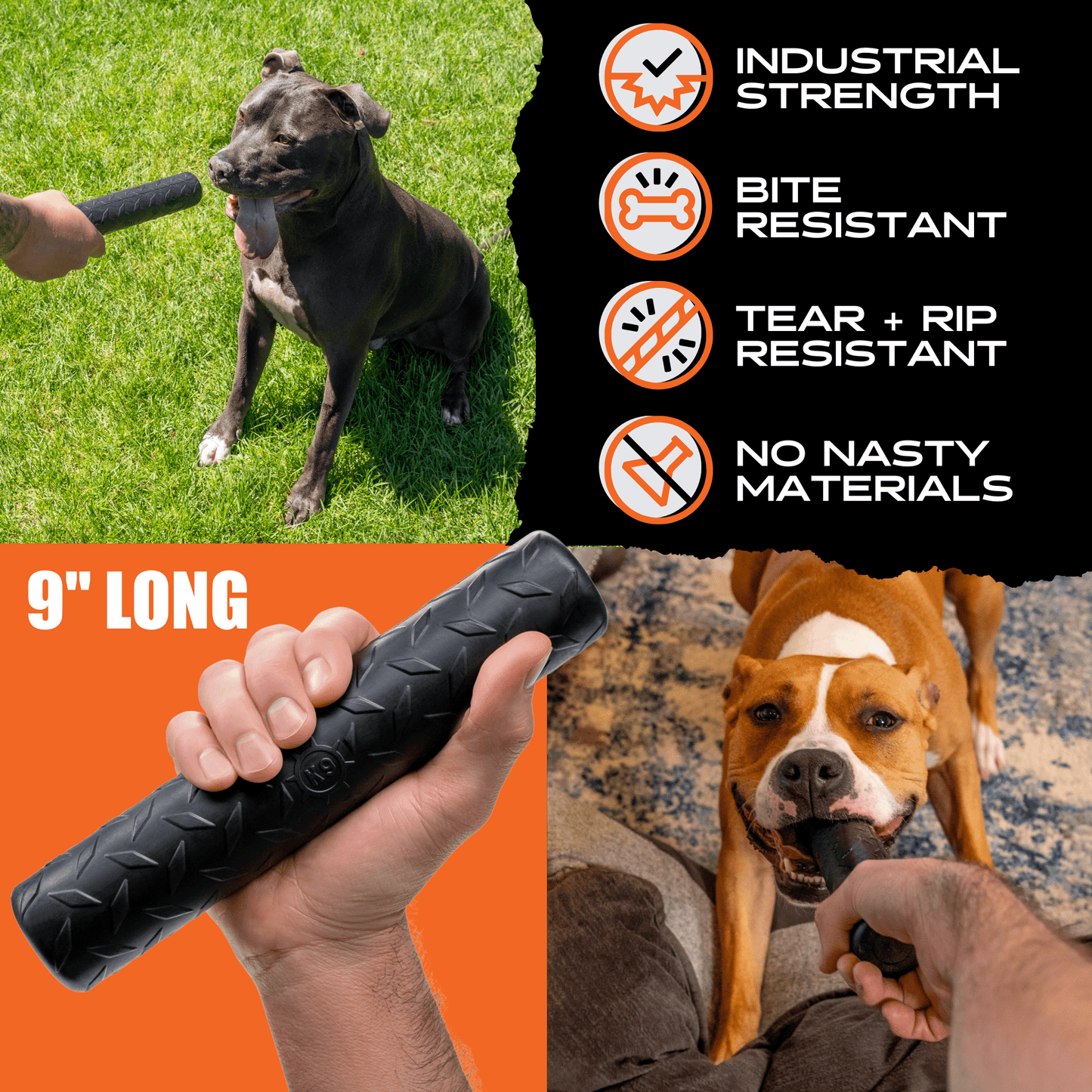 Chew Stick Dog Toy – Tough Rubber Stick for Aggressive Chewers
