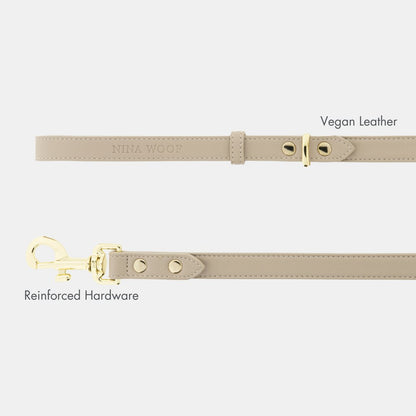 Nina Woof Cupertino Dog Leash – Vegan Leather, 4ft