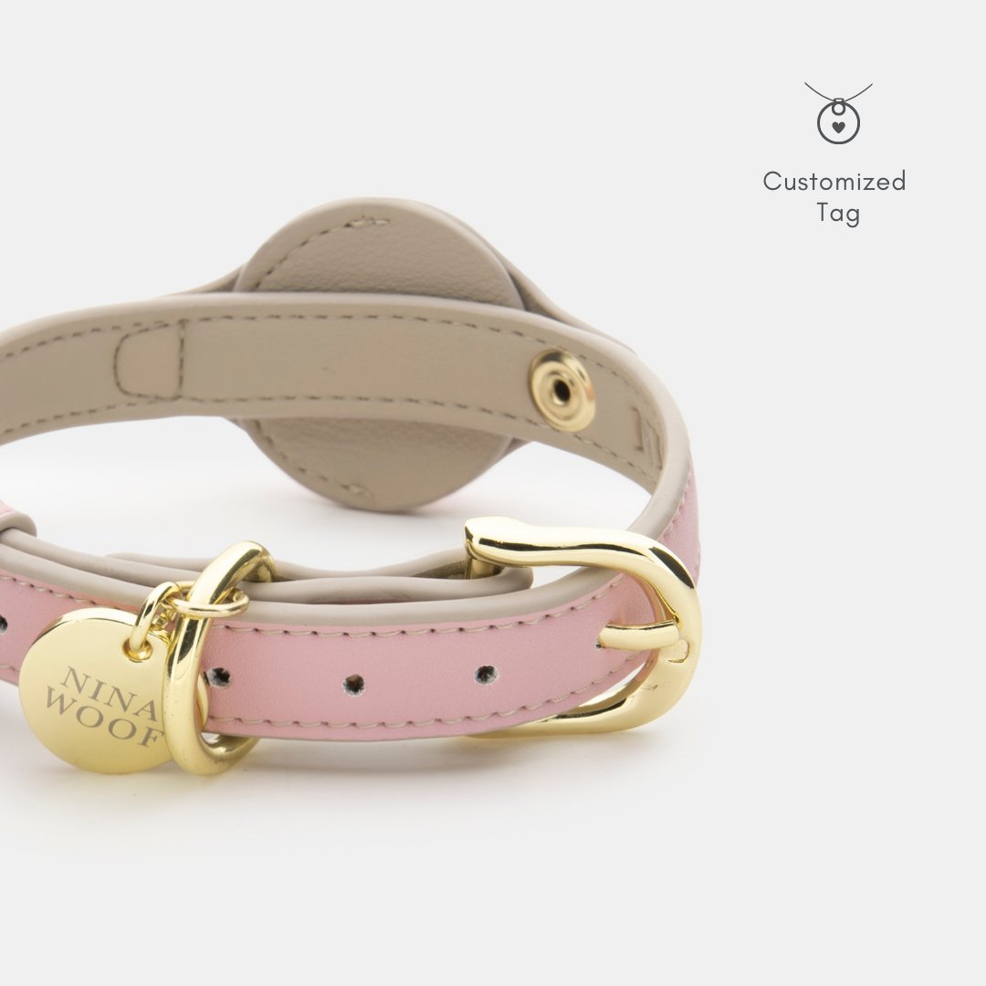 Nina Woof Cupertino AirTag Dog Collar – Vegan Leather