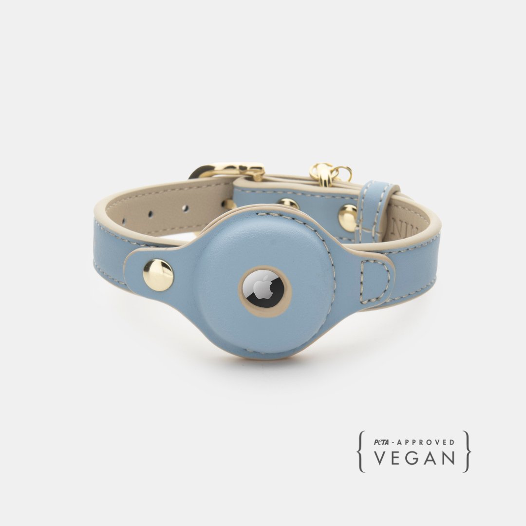 Nina Woof Cupertino AirTag Dog Collar – Vegan Leather