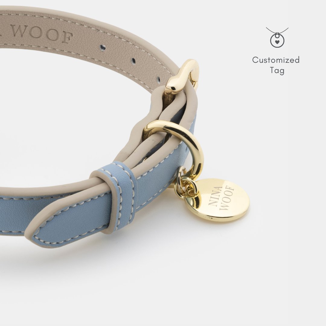 Nina Woof Cupertino AirTag Dog Collar – Vegan Leather