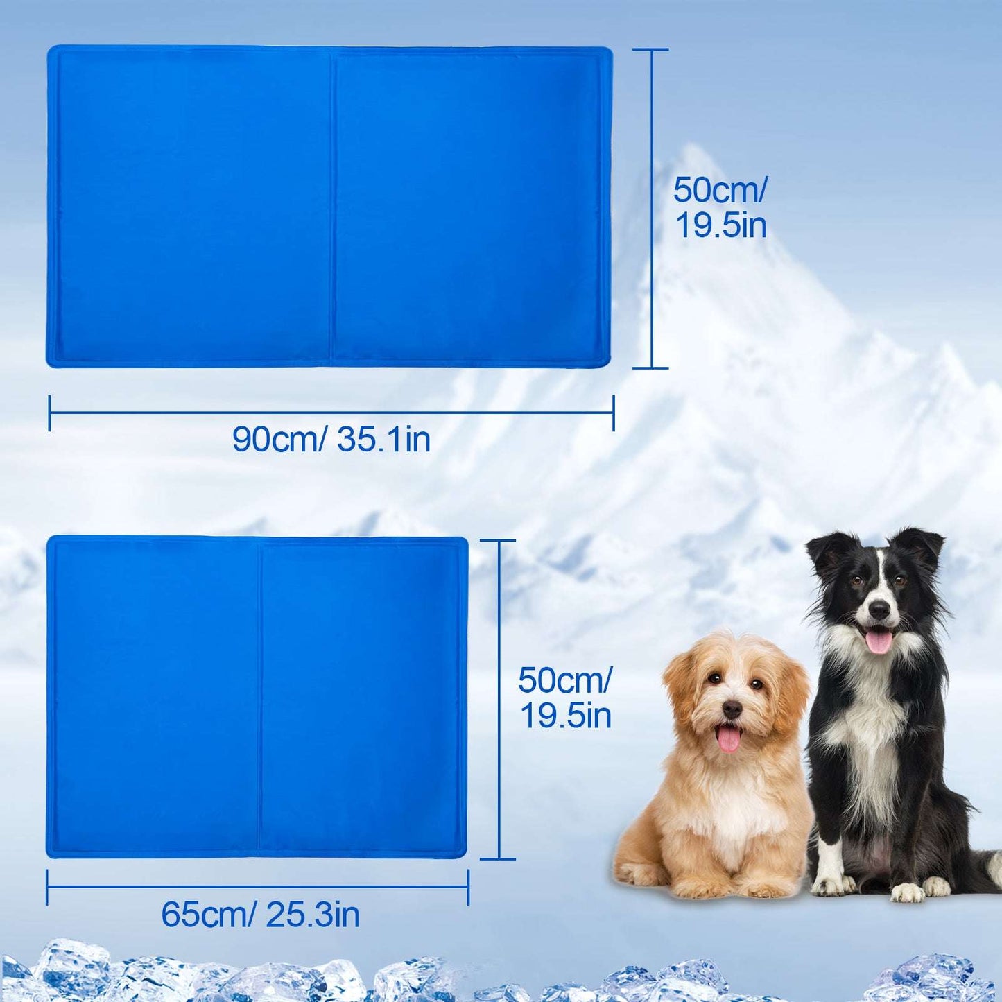 Pet Cooling Mat – Pressure-Activated Gel Pad for Dogs & Cats
