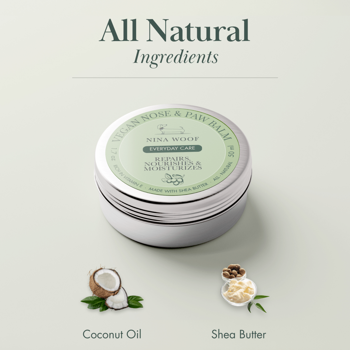 Nina Woof Dog Vegan Nose and Paw Balm