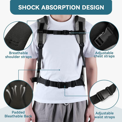 Petsfit Pet Backpack Carrier – Upgraded Waist Support Travel Backpack for Small Dogs, Cats, and Rabbits