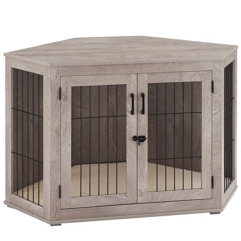 Dereham Corner Dog Crate with Cushion