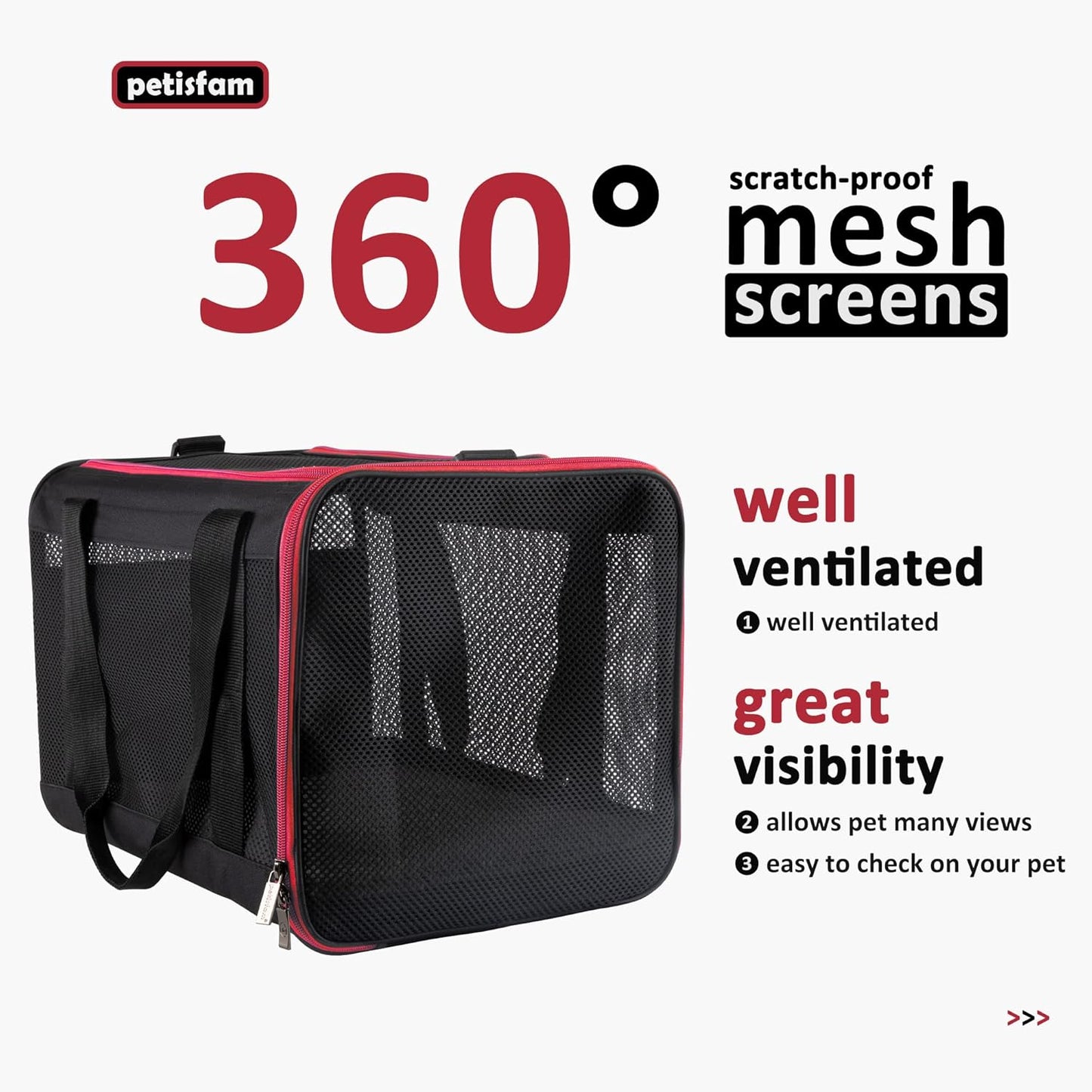 Quick-In Cat Carrier – Soft-Sided Pet Travel Bag with 360° Mesh Windows