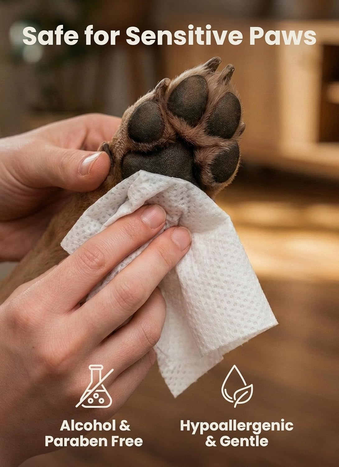 Pogi’s Fragrance-Free Dog Wipes – Hypoallergenic Pet Cleaning Wipes for Paws, Body, Face, and Butt, 400 Count