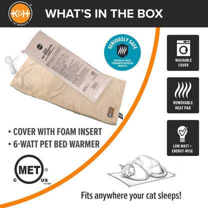 K&H Thermo-Kitty Heated Cat Mat – Indoor Warming Bed