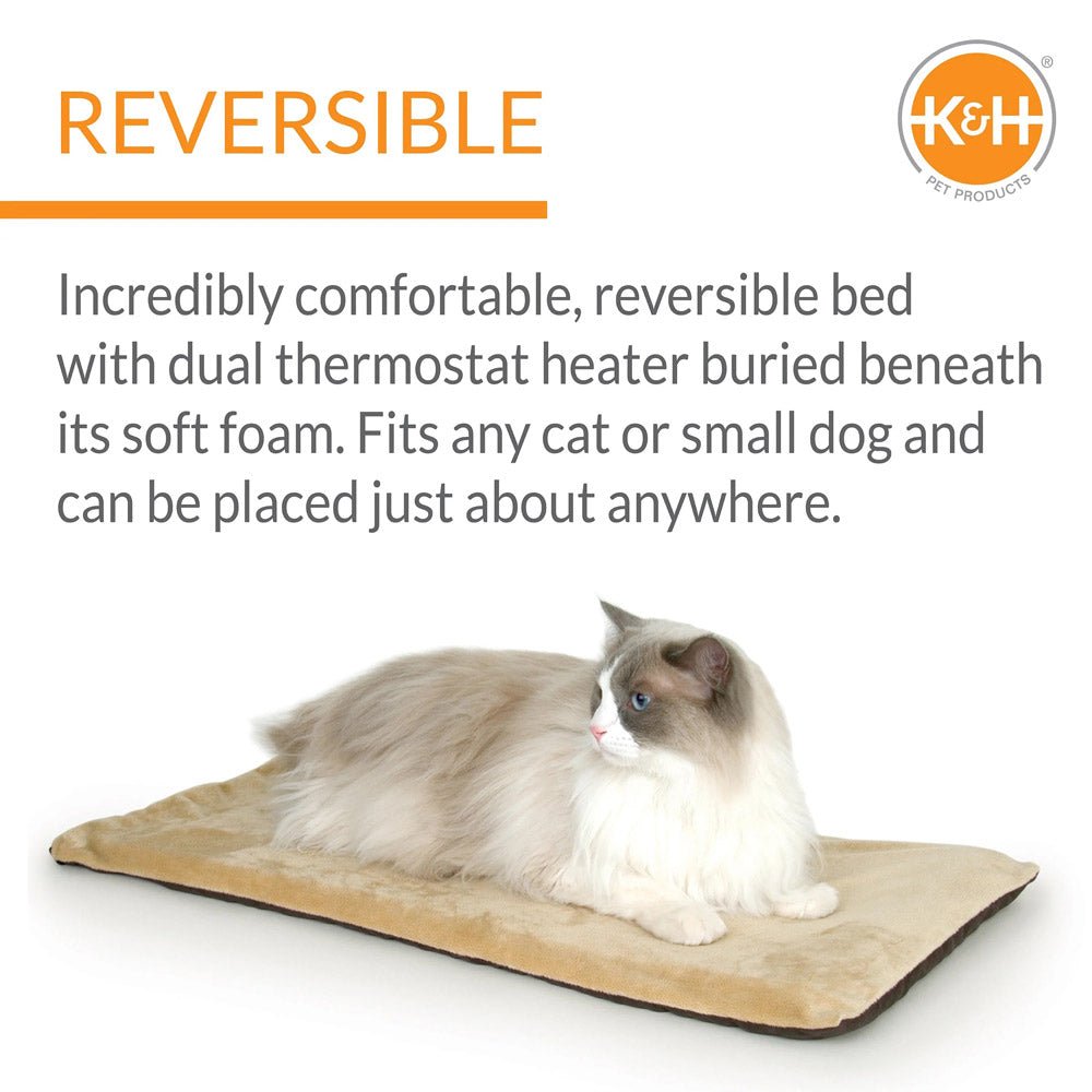 K&H Thermo-Kitty Heated Cat Mat – Indoor Warming Bed