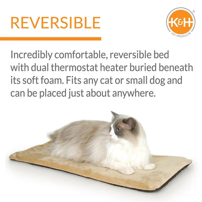 K&H Thermo-Kitty Heated Cat Mat – Indoor Warming Bed