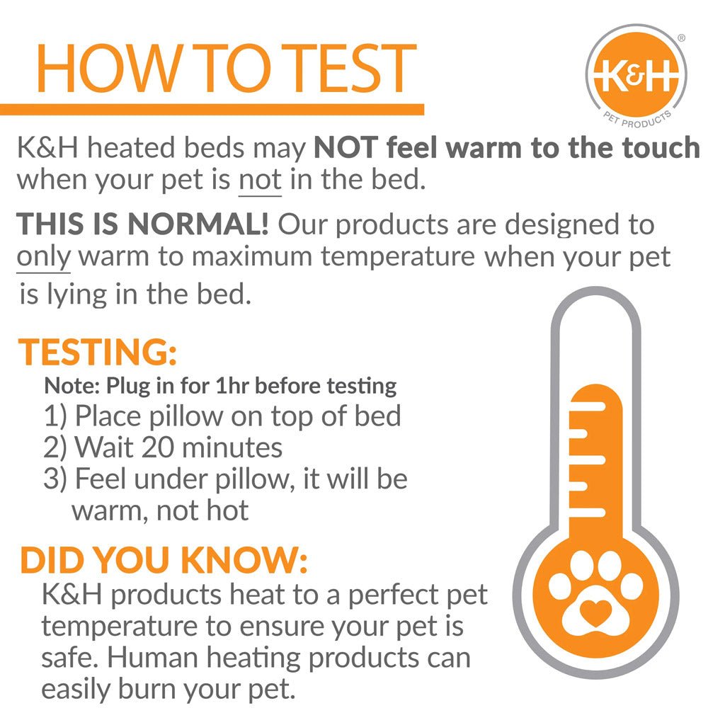 K&H Thermo-Kitty Heated Cat Mat – Indoor Warming Bed