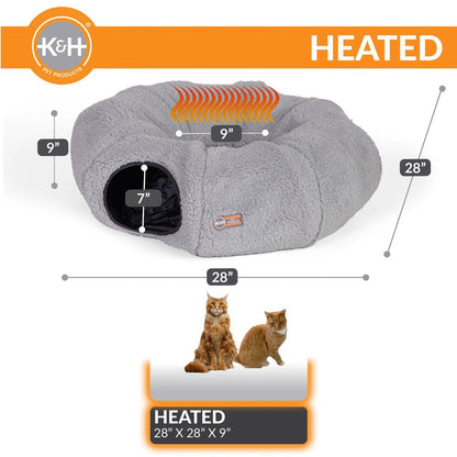 K&H Thermo-Kitty Heated Cat Tunnel – Heated Cat Bed & Play Tunnel