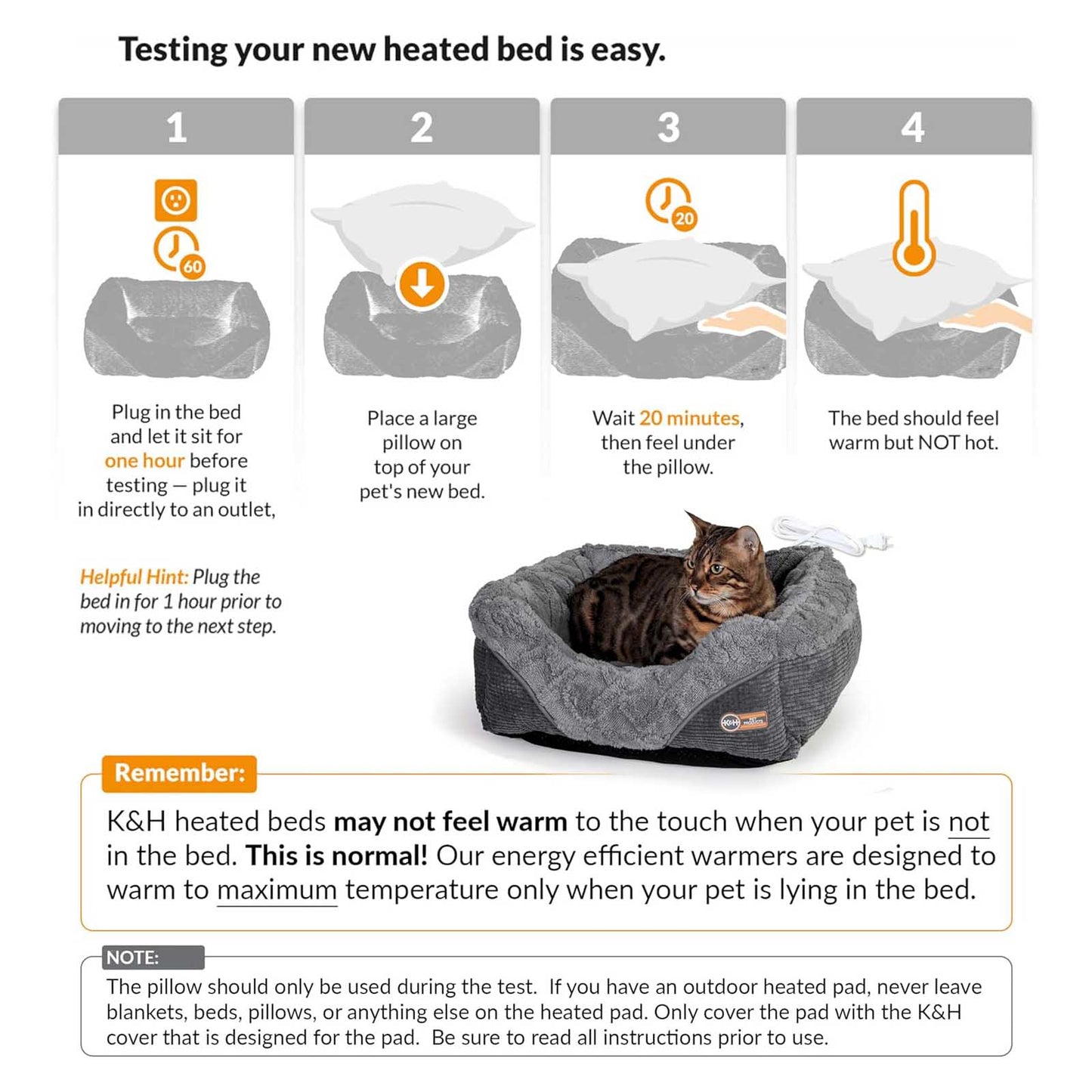 K&H Thermo-Pet Lounge Sleeper – Heated Cat & Small Dog Bed