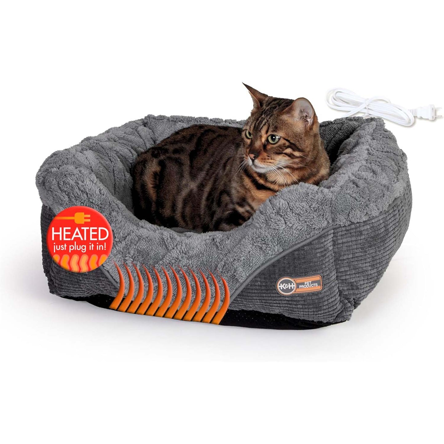 K&H Thermo-Pet Lounge Sleeper – Heated Cat & Small Dog Bed