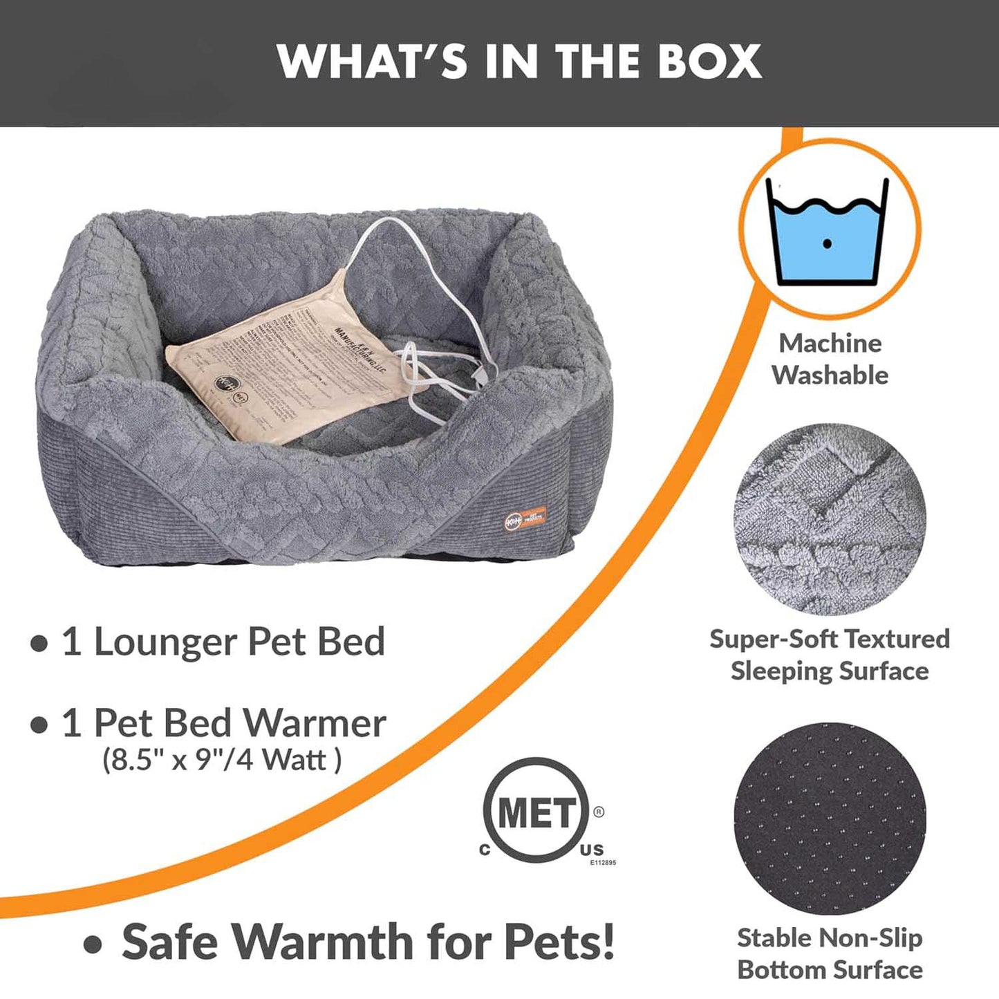 K&H Thermo-Pet Lounge Sleeper – Heated Cat & Small Dog Bed