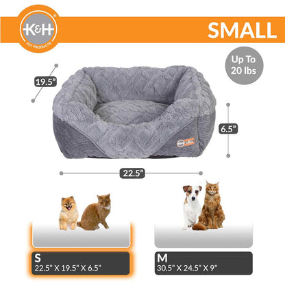 K&H Thermo-Pet Lounge Sleeper – Heated Cat & Small Dog Bed