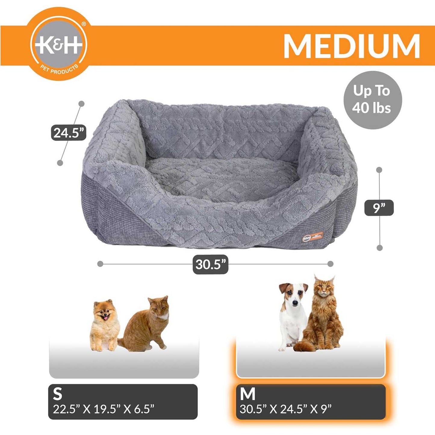 K&H Thermo-Pet Lounge Sleeper – Heated Cat & Small Dog Bed