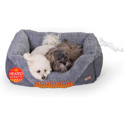K&H Thermo-Pet Lounge Sleeper – Heated Cat & Small Dog Bed