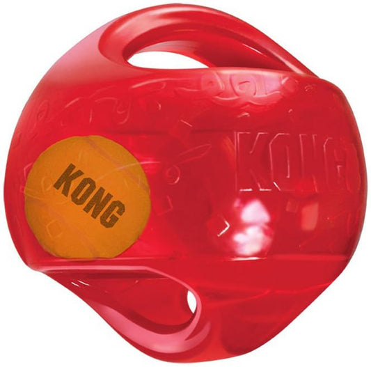 KONG Jumbler Ball – Squeaky Fetch & Tug Dog Toy