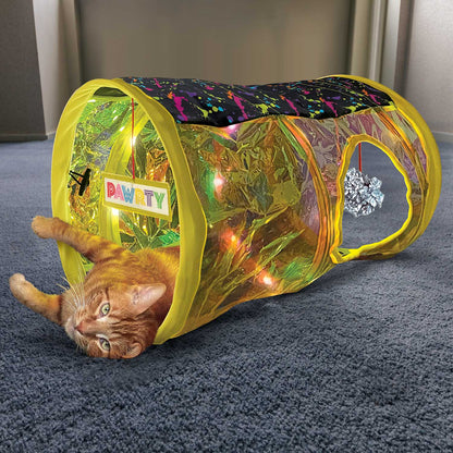 KONG Play Spaces Rave Cave – Interactive Cat Tunnel Toy