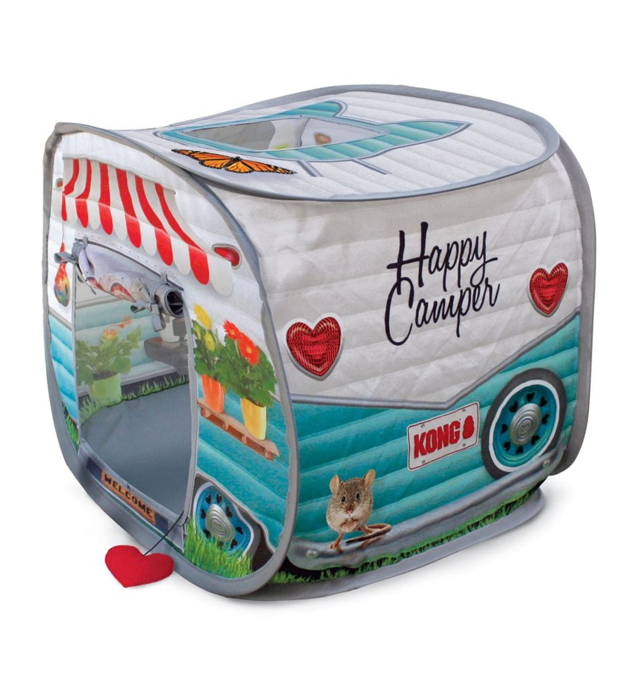 KONG Play Spaces Camper – Pop-Up Cat Hideaway Toy