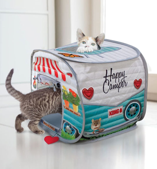 KONG Play Spaces Camper – Pop-Up Cat Hideaway Toy