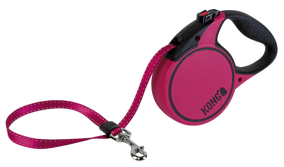 KONG Terrain Retractable Dog Leash – 16 ft Reflective Walking Leash