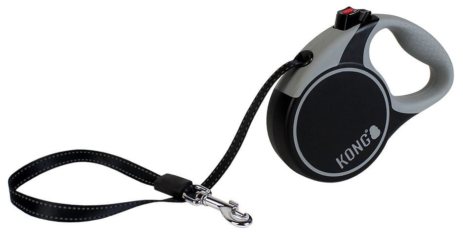 KONG Terrain Retractable Dog Leash – 16 ft Reflective Walking Leash
